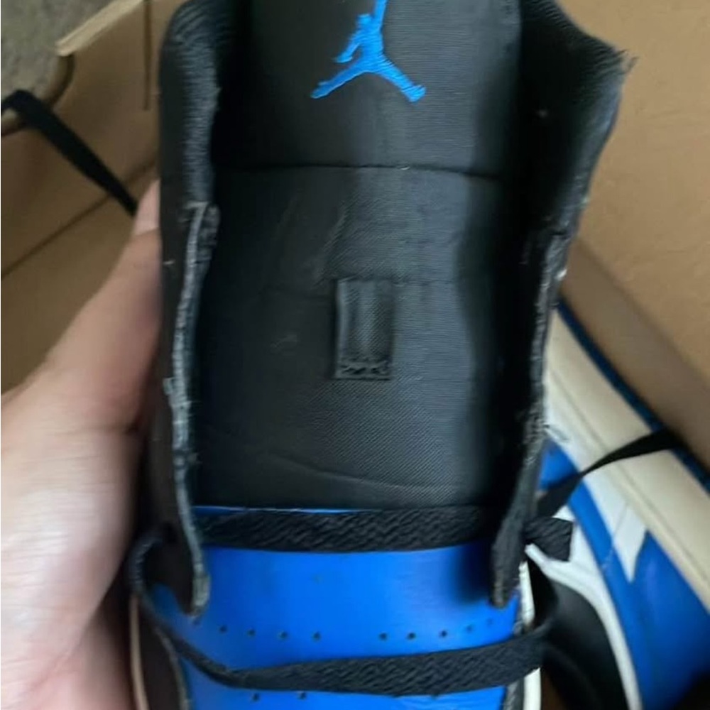 Black and Blue Sneakers
